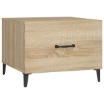 Vidaxl table basse avec pieds en métal chêne sonoma 50x50x40 cm Vidaxl table basse avec pieds en métal chêne sonoma 50x50x40 cm