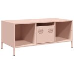 Vidaxl table basse rose 101, 5x50x43, 5 cm acier lamin� � froid