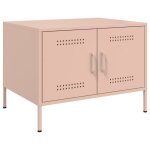 Vidaxl table basse rose 68x50x50, 5 cm acier