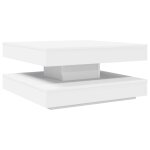 Vidaxl table basse rotative � 360 degr�s blanc 70x70x34, 5 cm
