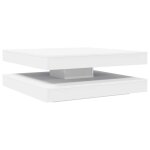 Vidaxl table basse rotative � 360 degr�s blanc 90x90x34, 5 cm