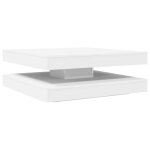 Vidaxl table basse rotative  360 degrs blanc 90x90x34, 5 cm