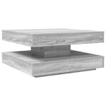 Vidaxl table basse rotative à 360 degrés sonoma gris 70x70x34, 5 cm Vidaxl table basse rotative à 360 degrés sonoma gris 70x70x34, 5 cm
