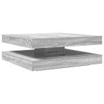 Vidaxl table basse rotative � 360 degr�s sonoma gris 90x90x34, 5 cm
