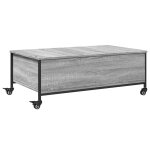 Vidaxl table basse avec roulettes sonoma gris bois d'ingénierie Vidaxl table basse avec roulettes sonoma gris bois d'ingénierie