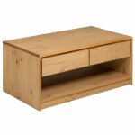 Vidaxl table basse sauda ch�ne 99x55x45 cm bois de pin massif