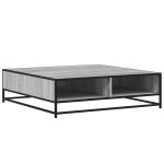 Vidaxl table basse sonoma gris 100x100x30cm bois d'ingénierie et métal Vidaxl table basse sonoma gris 100x100x30cm bois d'ingénierie et métal