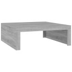 Vidaxl table basse sonoma gris 100x100x35 cm bois d'ing�nierie