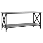 Vidaxl table basse sonoma gris 100x45x45 cm bois d'ing�nierie et fer
