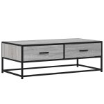 Vidaxl table basse sonoma gris 100x50x35 cm bois d'ingénierie et métal Vidaxl table basse sonoma gris 100x50x35 cm bois d'ingénierie et métal