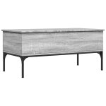Vidaxl table basse sonoma gris 100x50x45 cm bois d'ingénierie et métal Vidaxl table basse sonoma gris 100x50x45 cm bois d'ingénierie et métal
