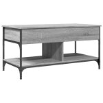 Vidaxl table basse sonoma gris 100x50x50 cm bois d'ingénierie et métal Vidaxl table basse sonoma gris 100x50x50 cm bois d'ingénierie et métal