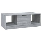 Vidaxl table basse sonoma gris 102x50x36 cm bois d'ing�nierie