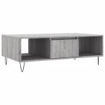 Vidaxl table basse sonoma gris 104x60x35 cm bois d'ing�nierie