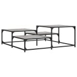 Vidaxl table basse sonoma gris 107x107x40 cm bois d'ingnierie