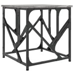 Vidaxl table basse sonoma gris 45x45x47, 5 cm bois d'ing�nierie