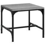 Vidaxl table basse sonoma gris 50x50x35 cm bois d'ingnierie