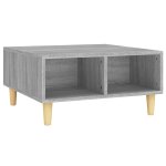 Vidaxl table basse sonoma gris 60x60x30 cm bois d'ingnierie