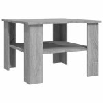 Vidaxl table basse sonoma gris 60x60x42 cm bois d'ing�nierie