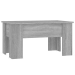 Vidaxl table basse sonoma gris 79x49x41 cm bois d'ing�nierie
