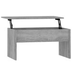 Vidaxl table basse sonoma gris 80x50, 5x41, 5 cm bois d'ingnierie