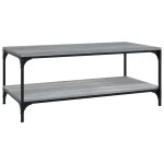 Vidaxl table basse sonoma gris 80x50x40 cm bois d'ing�nierie
