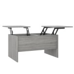 Vidaxl table basse sonoma gris 80x50x42, 5 cm bois d'ing�nierie
