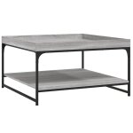Vidaxl table basse sonoma gris 80x80x45 cm bois d'ingénierie et fer Vidaxl table basse sonoma gris 80x80x45 cm bois d'ingénierie et fer