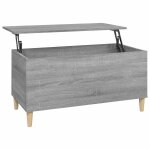 Vidaxl table basse sonoma gris 90x44, 5x45 cm bois d'ing�nierie