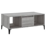 Vidaxl table basse sonoma gris 90x50x36, 5 cm bois d'ing�nierie