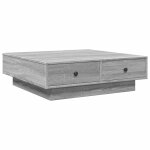 Vidaxl table basse sonoma gris 90x90x28 cm bois d'ingnierie