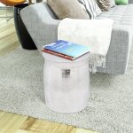 Vidaxl table basse / tabouret martelé en aluminium argenté Vidaxl table basse / tabouret martelé en aluminium argenté