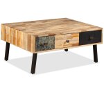 Vidaxl table basse teck de récupération massif 90x65x40 cm Vidaxl table basse teck de récupération massif 90x65x40 cm