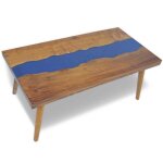 Vidaxl table basse teck r�sine 100x50x40 cm
