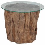 Vidaxl table basse teck verre 50x40 cm Vidaxl table basse teck verre 50x40 cm