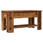 Vidaxl table basse vieux bois 101x49x52 cm bois d'ingnierie