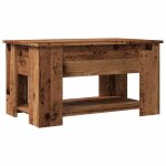 Vidaxl table basse vieux bois 79x49x41 cm bois d'ingnierie