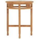 Vidaxl table de bistro 60x75, 5 cm bois de teck solide