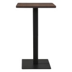 Vidaxl table de bistro cendre foncé 70x70x107 cm Vidaxl table de bistro cendre foncé 70x70x107 cm