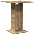 Vidaxl table de bistro ch�ne artisanal 60x60x75 cm bois d'ing�nierie