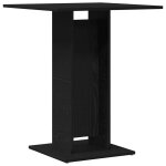 Vidaxl table de bistro en ch�ne noir 60x60x75 cm bois d'ing�nierie