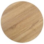 Vidaxl table de bistro marron clair 50 cm mdf