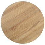 Vidaxl table de bistro marron clair 50 cm mdf