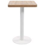 Vidaxl table de bistro marron clair 50x50 cm mdf Vidaxl table de bistro marron clair 50x50 cm mdf