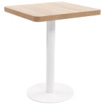 Vidaxl table de bistro marron clair 60x60 cm mdf