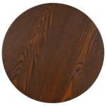 Vidaxl table de bistro marron fonc� 40 cm mdf
