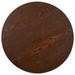 Vidaxl table de bistro marron fonc� 50 cm mdf