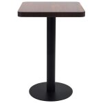 Vidaxl table de bistro marron fonc� 50x50 cm mdf