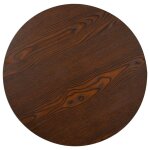Vidaxl table de bistro marron fonc� 60 cm mdf