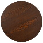 Vidaxl table de bistro marron fonc� 60 cm mdf